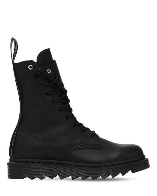 Yohji Yamamoto Black X Dr. Martens Temperley Twisted Boots for men