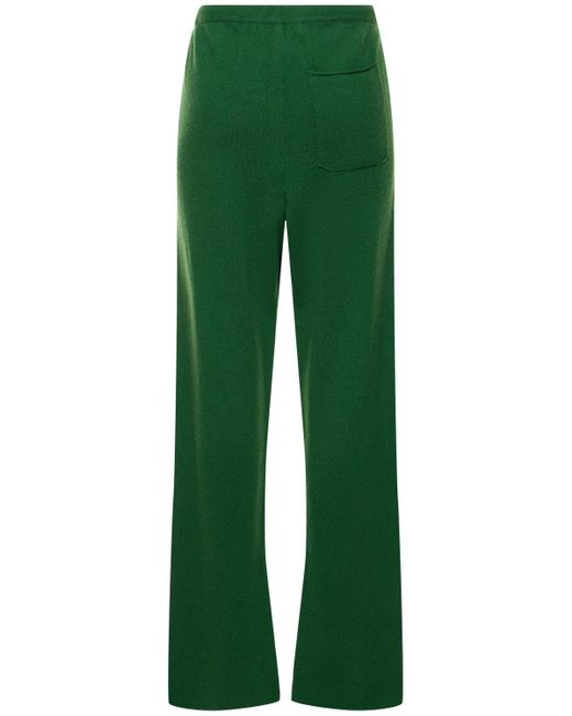 Pantalon en maille de cachemire mélangé rush Extreme Cashmere en coloris Green