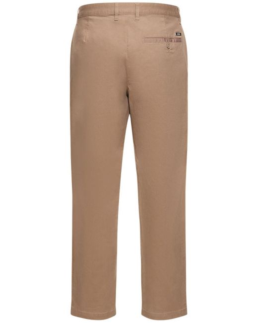 Pantaloni chino in cotone stretch di Armani Exchange in Natural da Uomo