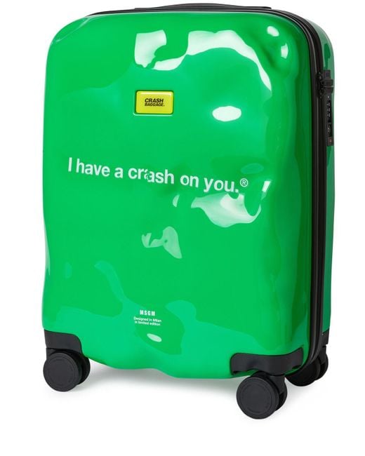 Trolley x crash baggage icon di MSGM in Green da Uomo