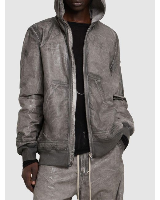 メンズ Rick Owens ギンプ フライト ボンバージャケット Gray