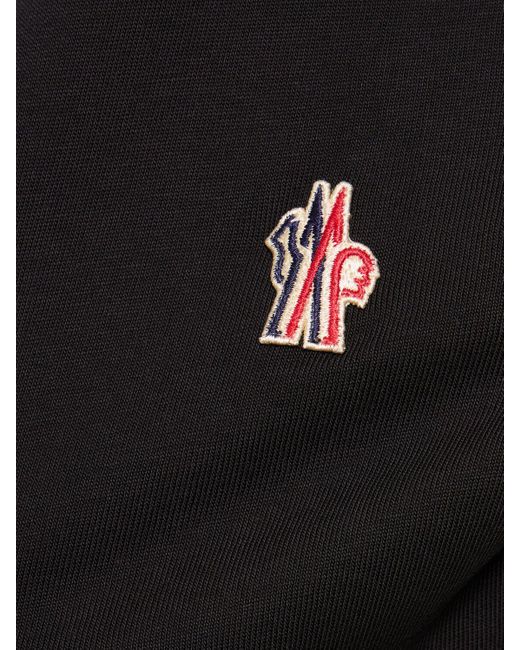Camiseta de algodón con logo 3 MONCLER GRENOBLE de color Black