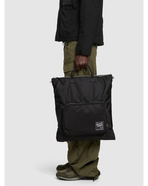 Maison Kitsuné Nylon Helmet Bag in Black for Men | Lyst