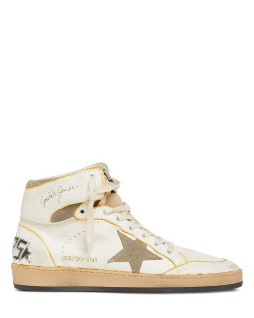 Golden Goose Deluxe Brand Natural Sky Star Leather & Suede Sneakers for men