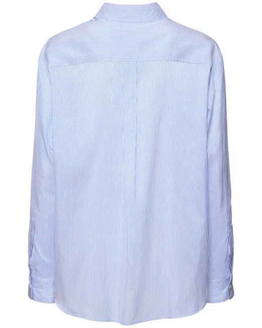Blazé Milano Catalina Anabas シルクブレンドシャツ Blue
