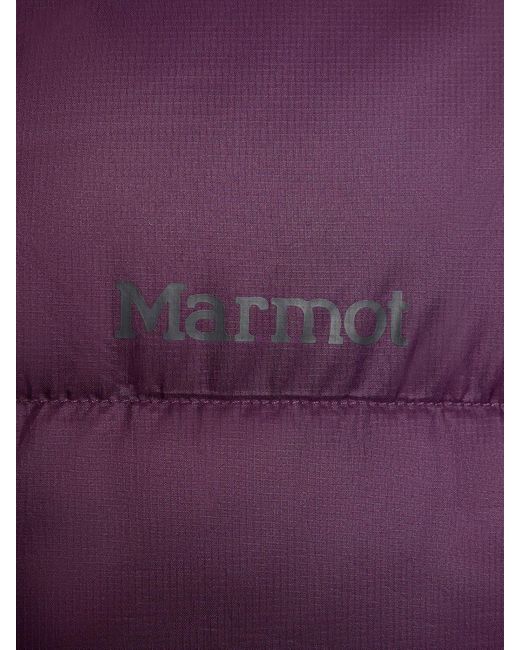 Marmot Purple Guides Nylon Down Hoodie for men