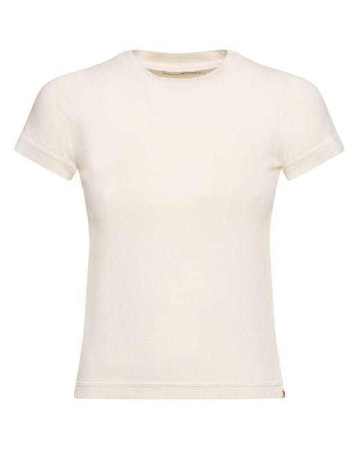 Extreme Cashmere America コットン&カシミアtシャツ White