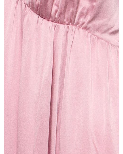 Vestido lencero largo de seda Zimmermann de color Pink