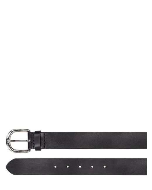 Isabel Marant White 3.5cm Zaph Leather Belt for men