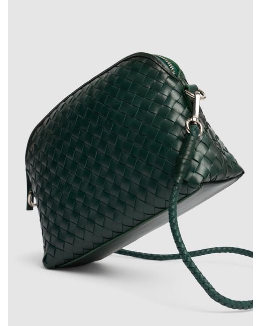 Dragon Diffusion Green Chunky Fellini Leather Shoulder Bag