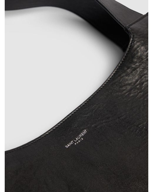 Saint Laurent Black Maxi Leather Tote Bag for men