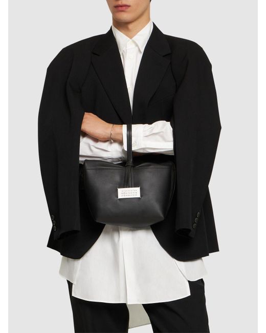 Maison Margiela Black Soft Leather Clutch Bag for men