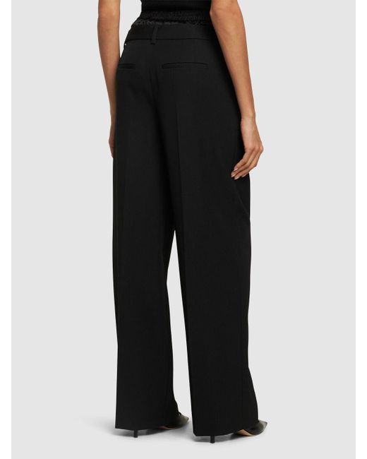 Alexander Wang ローウエストテーラードウールパンツ ブラック | Lyst 