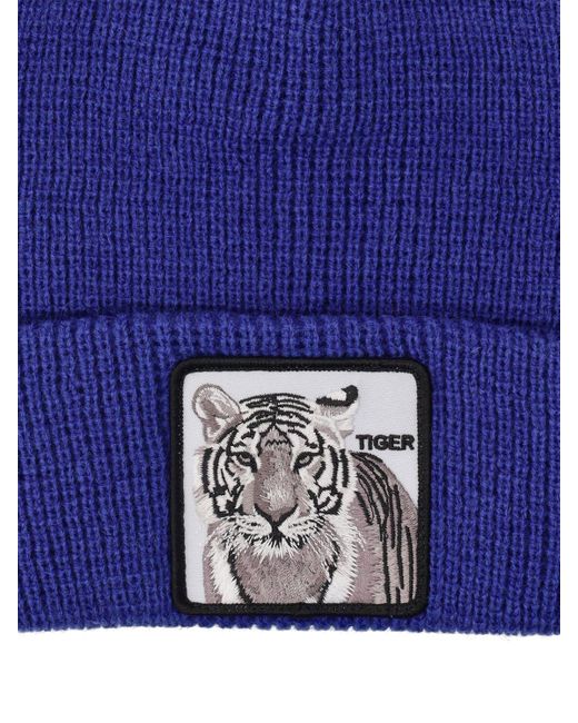 Cappello beanie stripes in maglia di Goorin Bros in Blue da Uomo