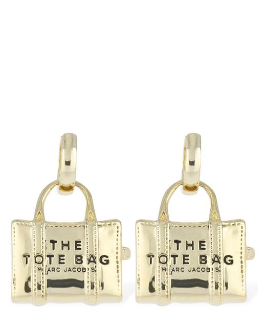 Marc Jacobs Metallic Ohrringe "the Tote Bag"