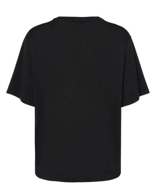 Camiseta de algodón con logo Dolce & Gabbana de hombre de color Black