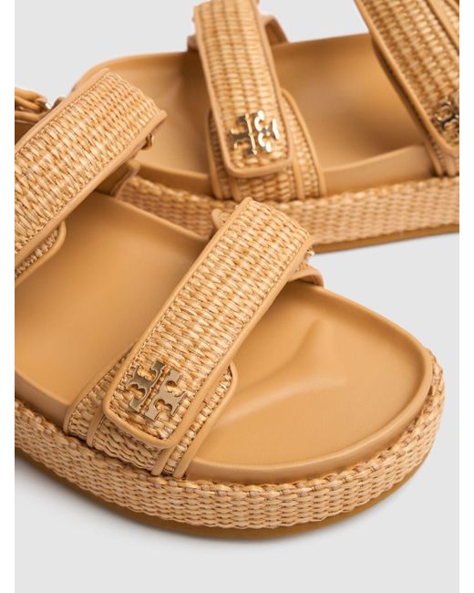 Tory Burch Natural 30mm Kira Leather Sandals