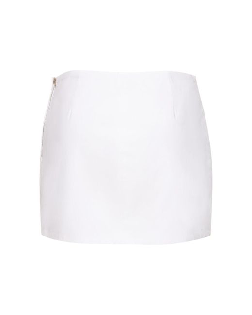 Interior White The Demi Cotton Mini Skirt