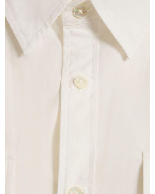 DUNST White Out Pocket Cotton Shirt