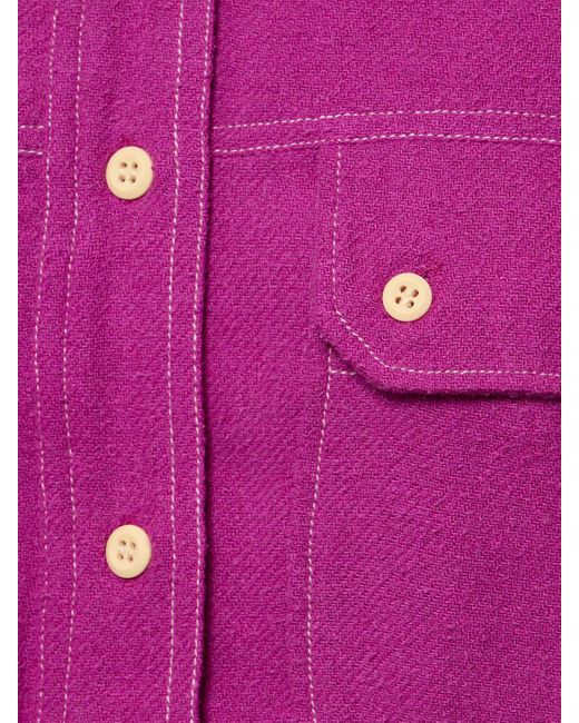Isabel Marant Pink Tecoyo Buttoned Silk Top