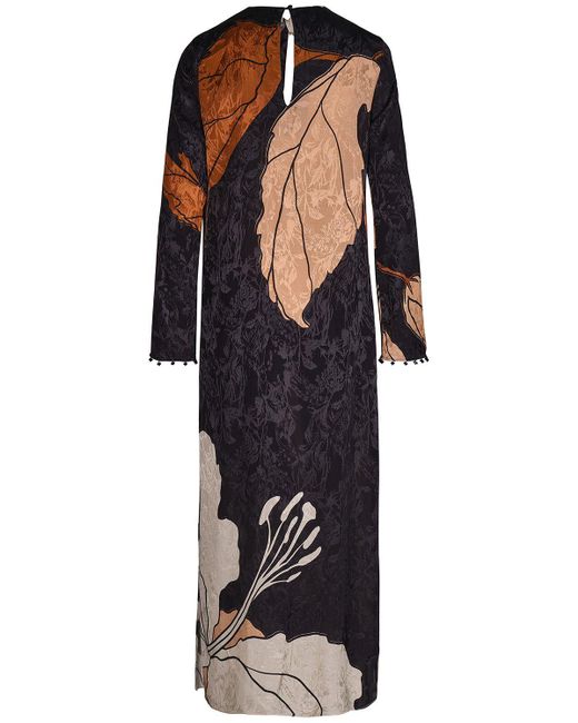 Robe en jacquard ajouré esencia feminina Johanna Ortiz en coloris Black