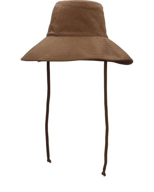 Cappello bucket holiday in tela di Lack of Color in Brown