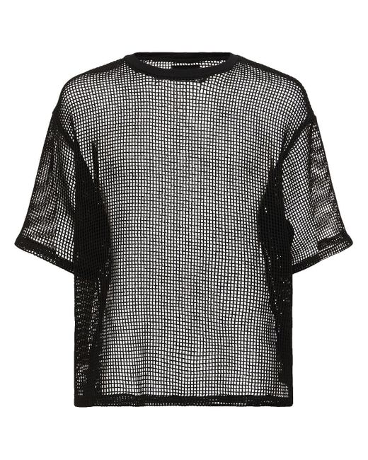 4SDESIGNS Gray Woven Cotton Loose T-shirt for men