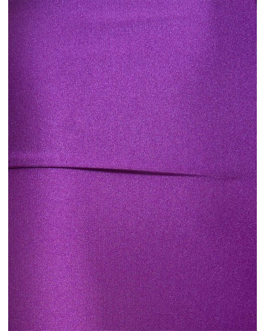 Legging 3/4 en lycra brillant holly ANDAMANE en coloris Purple
