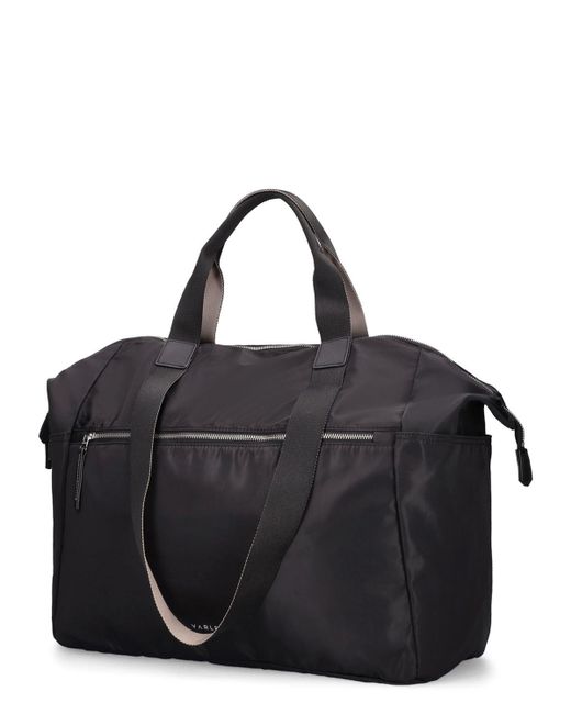 Varley Black Montlake Nylon Weekend Bag