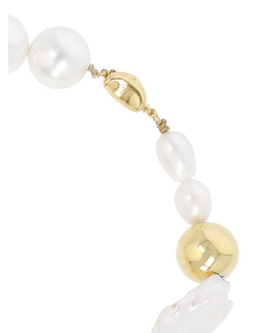 Timeless Pearly Natural Multi Charm Pearl Collar Necklace