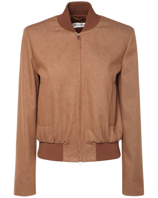 cotton blend bomber jacket