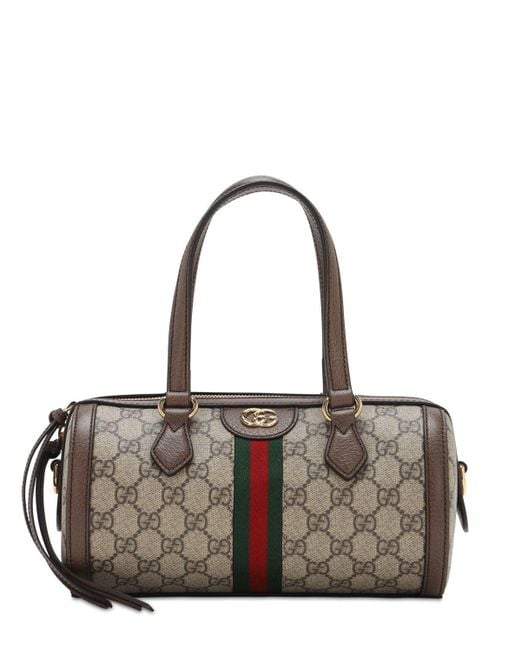 Gucci Brown Ophidia gg Original Round Top Handle Bag