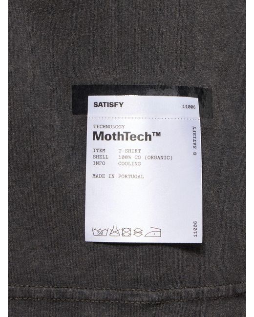 メンズ Satisfy Mothtech コットンtシャツ Black