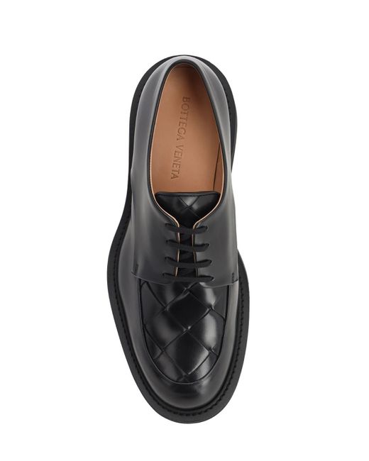 Bottega Veneta Black Bv Level Leather Varenne Shoes for men