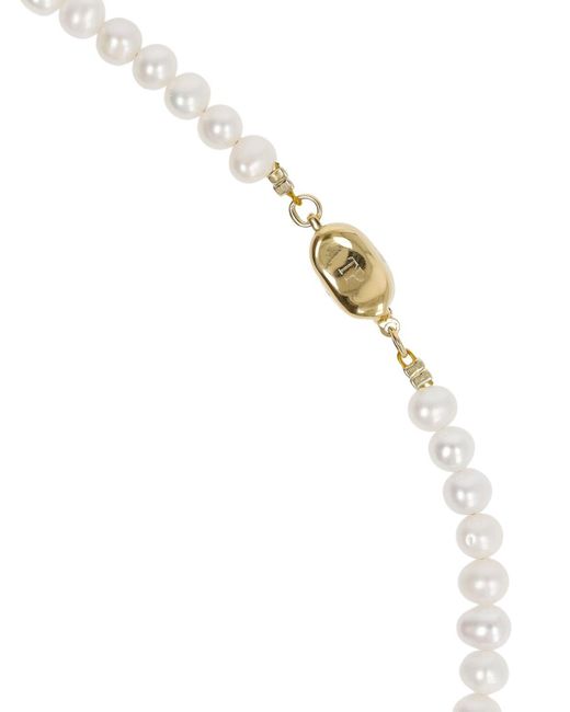 Collar con perlas y cristales Timeless Pearly de color White