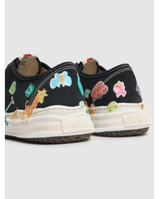 Maison Mihara Yasuhiro White Baker Stickers Low Sneakers for men
