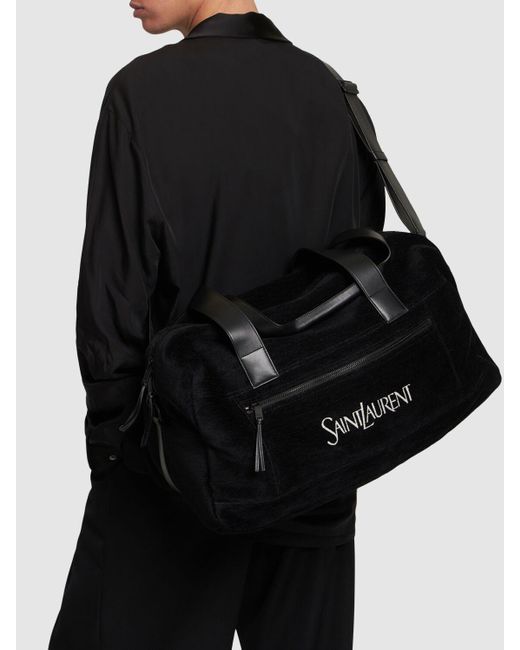 Saint Laurent Leather Duffle Bag in Black for Men Lyst