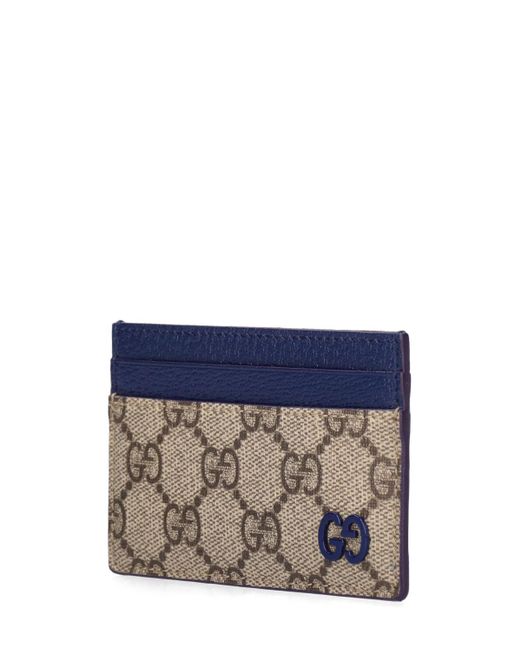 Porte-cartes gg supreme Gucci pour homme en coloris Blue