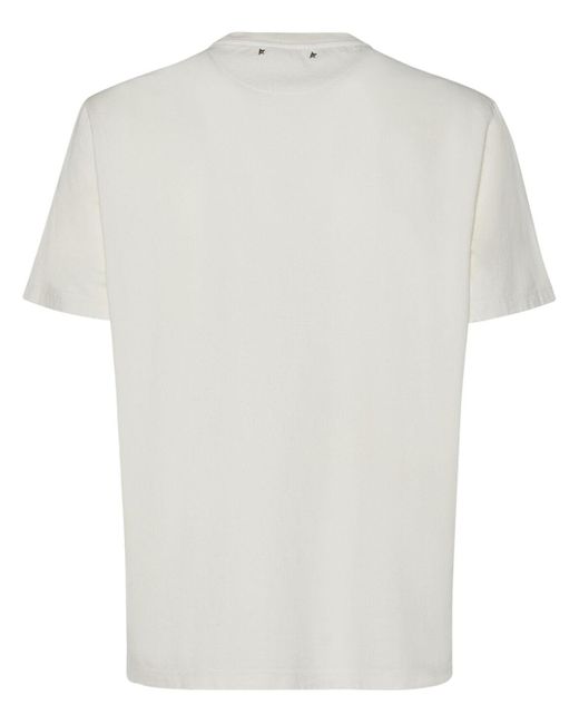 T-shirt journey in cotone di Golden Goose Deluxe Brand in Gray da Uomo