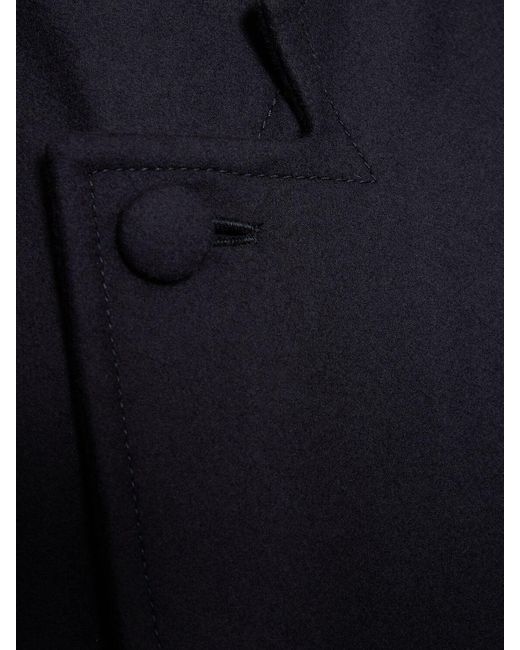 Abrigo largo de lana Ferrari de hombre de color Black