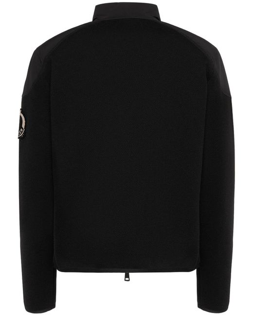 Cardigan imbottito in cotone con zip di Moncler in Black