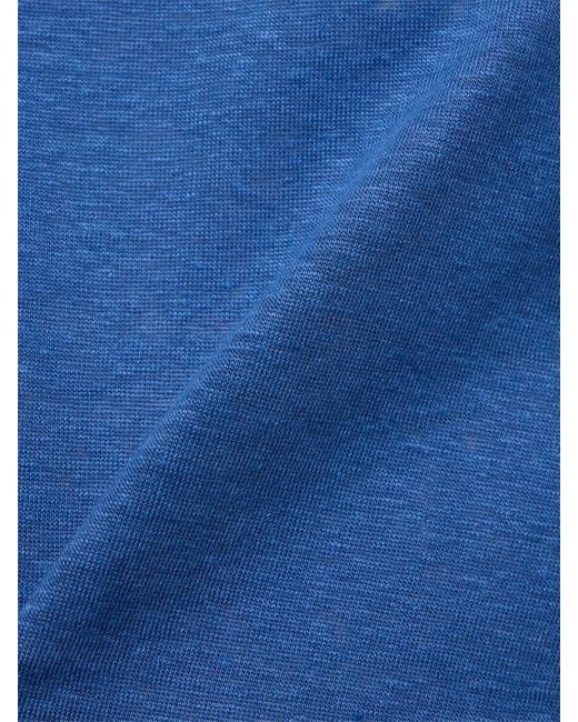 メンズ Zegna ピュアリネンジャージーtシャツ Blue