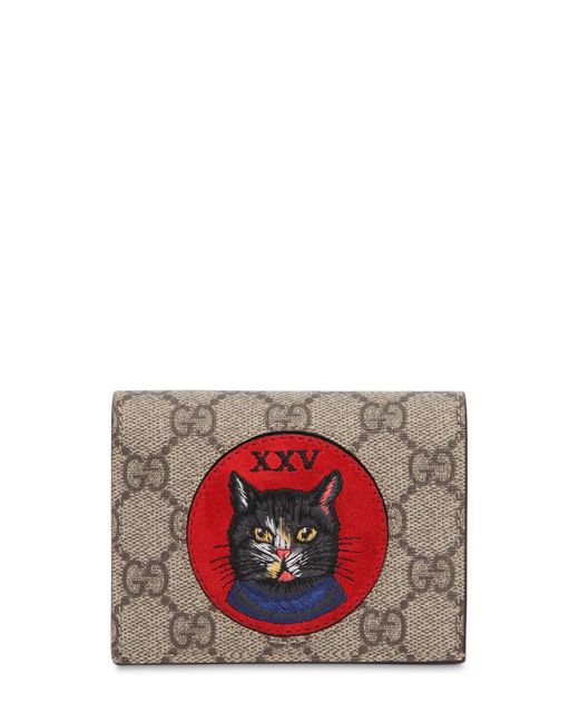 Gucci Red Oblo' Cat Card Holder