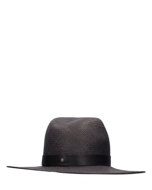 Cappello fedora ripiegabile simone di Janessa Leone in Black