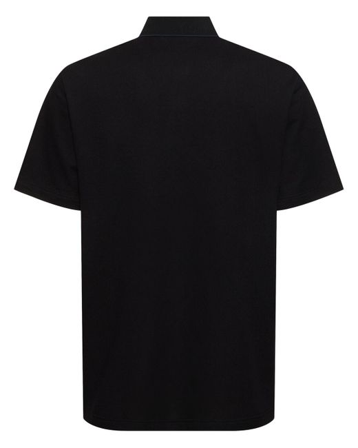 Camiseta polo de algodón piqué Brioni de hombre de color Black