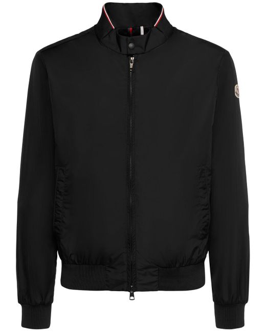 Moncler Black Reppe Nylon Rainwear Jacket for men