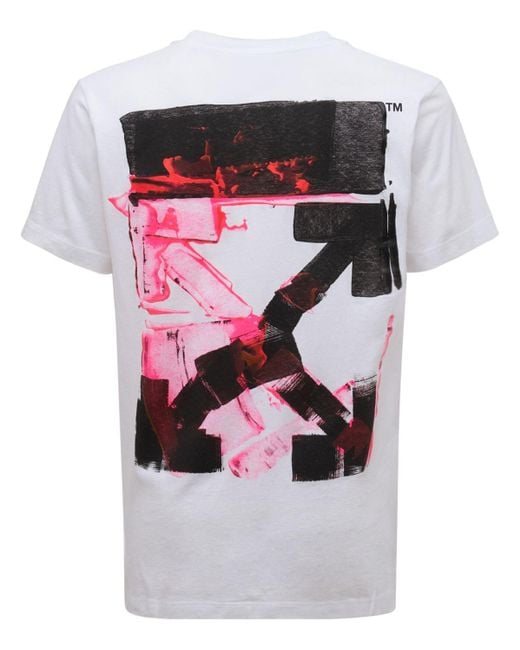 T-shirt Slim Fit Arrow In Jersey Di Cotone di Off-White c/o Virgil Abloh in Multicolor da Uomo