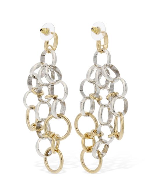 Isabel Marant Metallic Stunning Ring Pendant Earrings