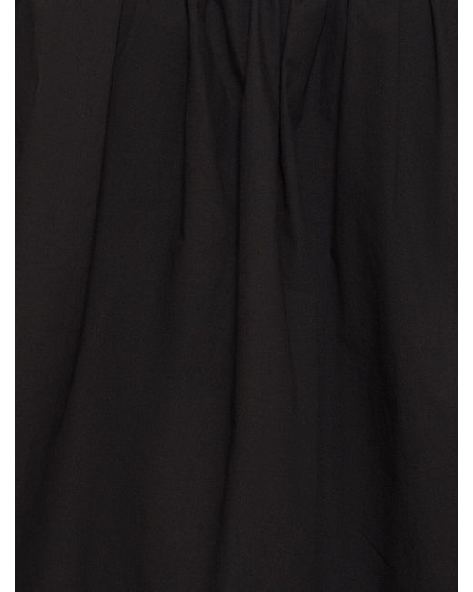 Vestido corto de algodón orgánico Matteau de color Black