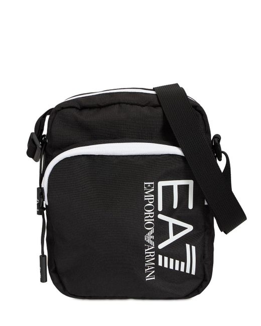 EA7 Core Identity Poly Crossbody Bag in Black/White (Black) for Men Lyst